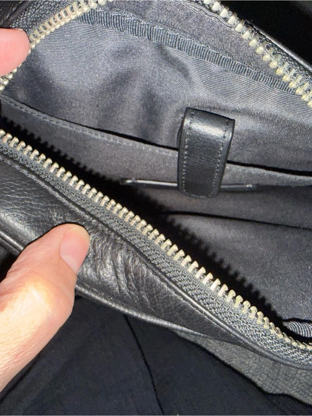 COACH Charles Flight Bag Smooth Leather Messenger Bag F54782 Black Travel bag